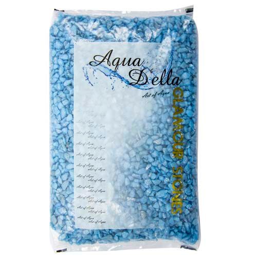 EBI AQUA DELLA Glamour Stone 6/9mm 2kg INDIAN-BLUE -Farebný trblietavý štrk do akvária