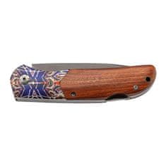 Herbertz 595213 vreckový nôž 9,5 cm, Cocobolo, farebná potlač 