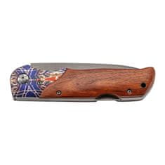 Herbertz 595313 vreckový nôž 9,8 cm, Cocobolo, farebná potlač