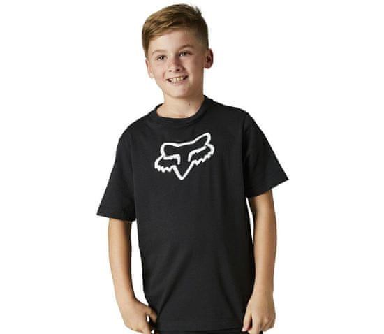 FOX Detské tričko Youth Legacy Ss Tee Black