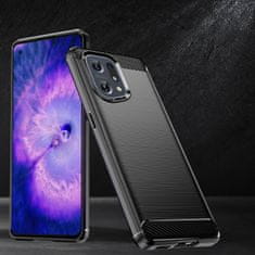 IZMAEL Carbon Shield TPU puzdro pre Oppo Find X5 - Čierna KP24855