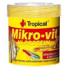 TROPICAL Mikro-vit Hi-Protein 50ml/32g krmivo s vysokým obsahom bielkovín pre poter