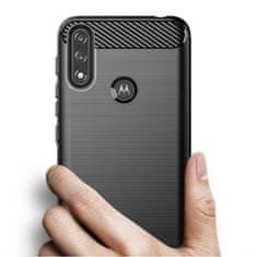 IZMAEL Carbon Shield TPU puzdro pre Motorola Moto G7 Power - Čierna KP24577