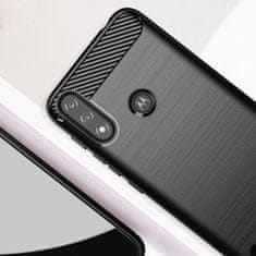 IZMAEL Carbon Shield TPU puzdro pre Motorola Moto G7 Power - Čierna KP24577