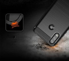 HURTEL FLEXIBILNÝ KRYT CARBON CASE PRE MOTOROLA MOTO E7 POWER ČIERNY