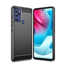 IZMAEL Carbon Shield TPU puzdro pre Motorola Moto G60S - Čierna KP22080