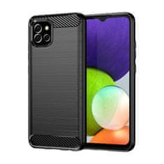 IZMAEL Carbon Shield TPU puzdro pre Samsung Galaxy A03s - Čierna KP22051