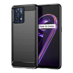 IZMAEL Carbon Shield TPU puzdro pre Realme 9 Pro+ - Čierna KP24311