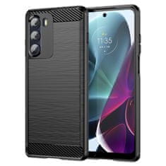 IZMAEL Carbon Shield TPU puzdro pre Motorola Moto G200 5G - Čierna KP24450