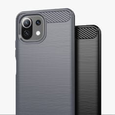 IZMAEL Puzdro Carbon Bush TPU pre Xiaomi Mi 11 Lite 5G - Čierna KP22145