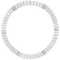 Vidaxl Kruhový gabiónový vyvýšený záhon pozinkovaná oceľ Ø100x50 cm