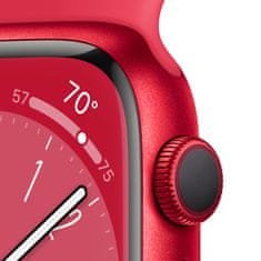 Apple Watch Series 8, 45mm (PRODUCT)RED Aluminium Case with (PRODUCT)RED Sport Band MNP43CS/A - rozbalené