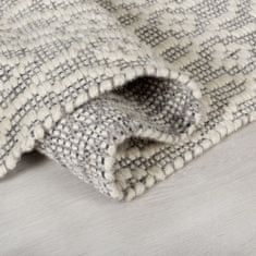 Flair Ručne tkaný kusový koberec Nur Wool Dream Grey/Ivory 80x150