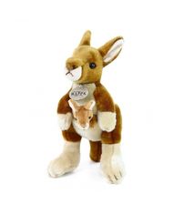 Hollywood Plyšová kengura s mláďatkom - Eco Friendly Edition - 27 cm