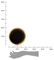 Dekorstyle Keramický tanier Lissa 20 cm čierny