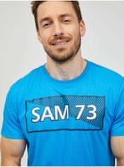 SAM73 Tričká s krátkym rukávom pre mužov SAM 73 - modrá 3XL