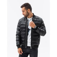 OMBRE Pánska bunda typu bomber ORION čierna MDN119944 XL