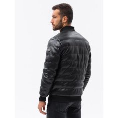 OMBRE Pánska bunda typu bomber ORION čierna MDN119944 L