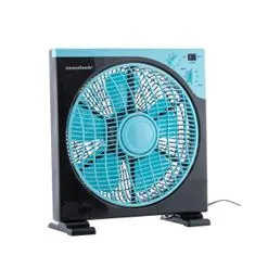 Northix Podlahový ventilátor, 50W - Čierna / Modrá