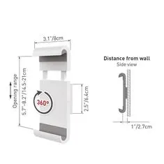 Northix Držiak na stenu pre tablet, 7-12" 