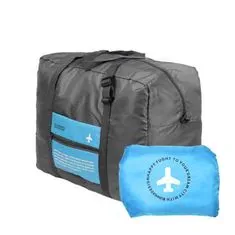Northix Skladacia taška s úložným vakom – modrá