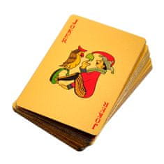 Northix Hracie karty v škatuľke – balíček kariet s 24K zlatom 