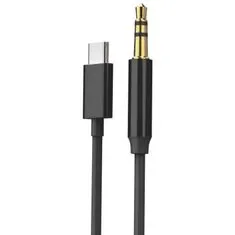 Northix Kábel AUX, USB-C na 3,5 mm - 1 m - Čierny 