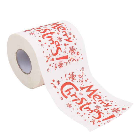 Northix Toaletný papier - Veselé Vianoce