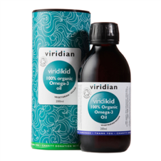 Viridian Viridikid Omega 3 Oil 200 ml Organic (Bio Omega 3 olej pre deti)