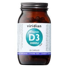 Viridian Vitamín D3 2000 IU 150 cps