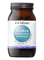 Viridian Viridikid Multivitamín Mineral 90 cps