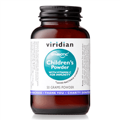 Viridian Synbiotic Children´s Powder 50 g (Zmes probiotík, prebiotík a vitamínu C pre deti)