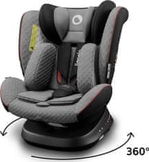 Lionelo Detská autosedačka Bastiaan One Isofix Grey Stone Black 0-36 kg