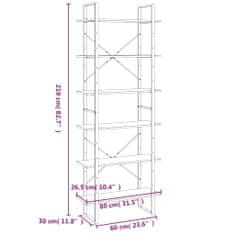 Vidaxl Vysoká skrinka sivý dub sonoma 80x30x210 cm spracované drevo