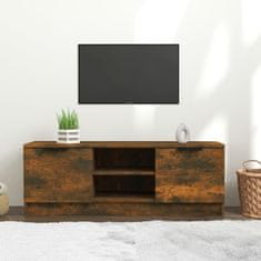 Vidaxl TV skrinka dymový dub 102x35x36,5 cm spracované drevo