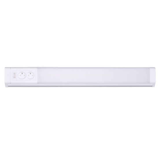 Solight LED kuchynské svietidlo, 2x zásuvka, vypínač, 10W, 4100K, 51cm; WO213