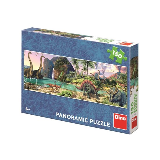 Dino Toys Puzzle 150 dielikov Dinosaury pri jazere panoramatické