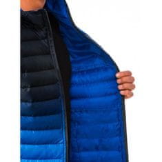 OMBRE Pánska bunda prešívaná KARSON tmavo modrá MDN5346 L