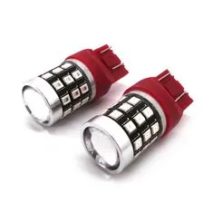 motoLEDy W21/5W LED žiarovka 7443 12-24V 1100lm CANBUS červená