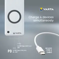 VARTA Powerbanka Portable Wireless Powerbank 20000 mAh, 57909101111