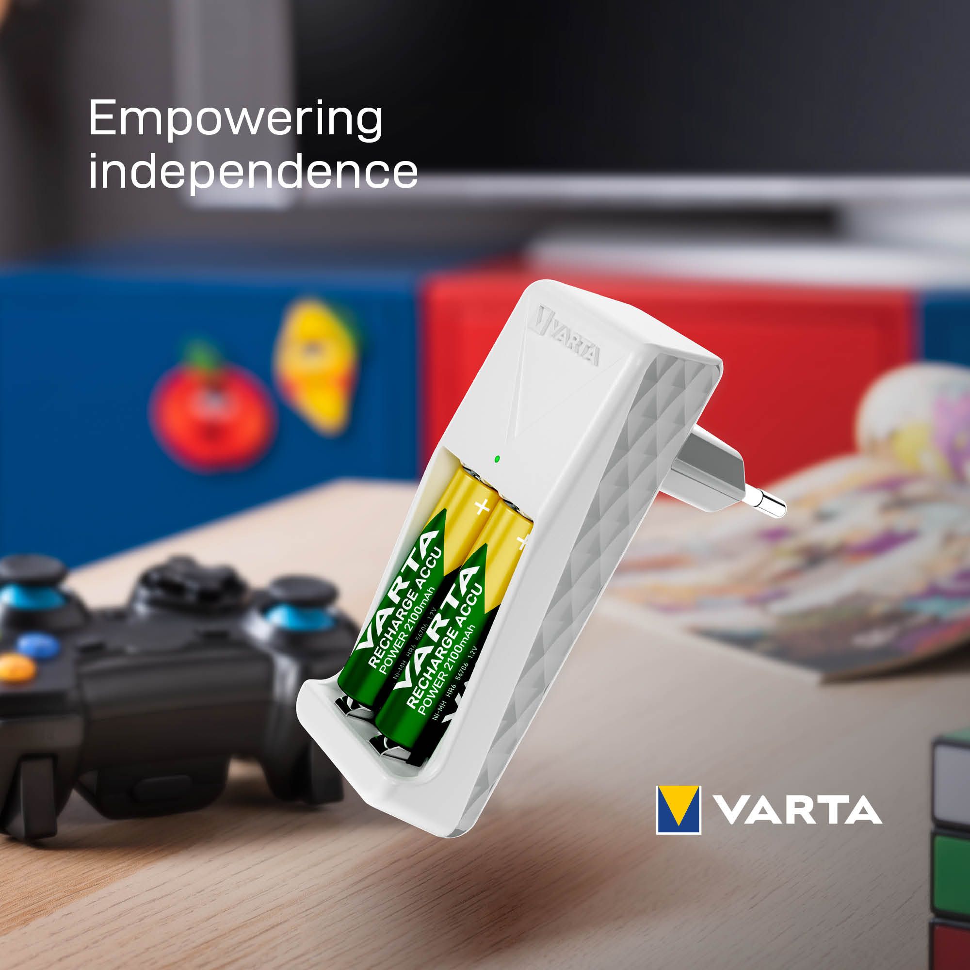 VARTA Nabíjačka MINI CHARGER + 2 AA 2100 mAh, 57656101451