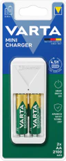 VARTA Nabíjačka MINI CHARGER + 2 AA 2100 mAh, 57656101451