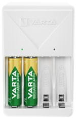 VARTA Nabíjačka PLUG CHARGER + 4 AA 2100 mAh, 57657101451