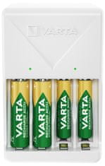 VARTA Nabíjačka PLUG CHARGER + 4 AA 2100 mAh, 57657101451