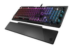 ROCCAT mechanická herná klávesnica Vulcan 121 AIMO, Red Titan Linear, RGB, US Layout, čierna