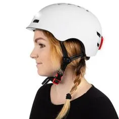 Bluetouch Bezpečnostná helma biel s LED - M