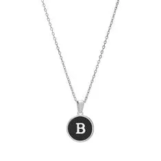 Troli Originálny oceľový náhrdelník s písmenom B