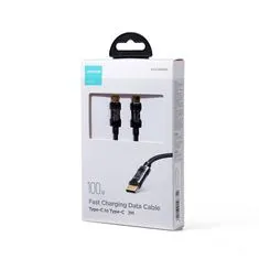 Joyroom Fast Charging kábel USB-C / USB-C 100W 2m, čierny