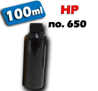 Atrament pre kazety HP no.650 black - 100ml