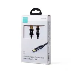 Joyroom Fast Charging kábel USB / USB-C 3A 2m, čierny